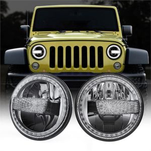 7 hüvelykes LED-es fényszóró 07-17 Jeep Wrangler Wrangler korlátlan motorkerékpár DOT E-jelöléssel bevált fényszórókhoz