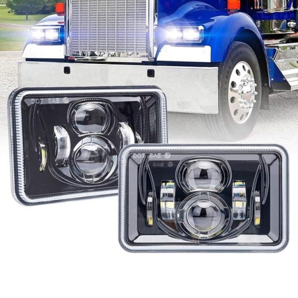 DOT SAE Kenworth Led fényszórók 4x6 hüvelykes LED fényszórók Kenworth T400 T600 T800 W900B W900L