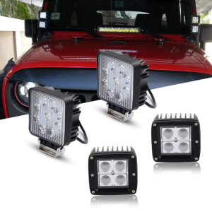 E-Mark 16w LED munkafényszóró Spot / árvízi négyzet alakú munkavilágító lámpa terepjáró járművekhez