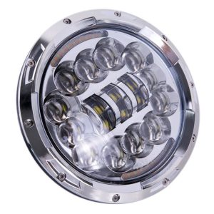 Kerek 7 hüvelykes 90 W-os Led motorkerékpár fényszóró 12v H4 LED